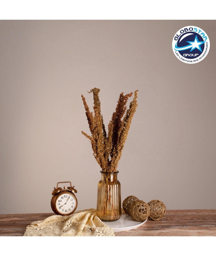 GloboStar® CURLYDOCK 36541 Αποξηραμένο Φυτό Αγριολάπαθο - Μπουκέτο Διακοσμητικών Κλαδιών Μπεζ - Καφέ Υ60cm - Σετ 8 τμχ